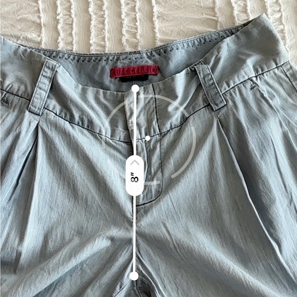 Alice + Olivia Light Blue Pleated Straight-Leg Pants - Picture 10 of 10